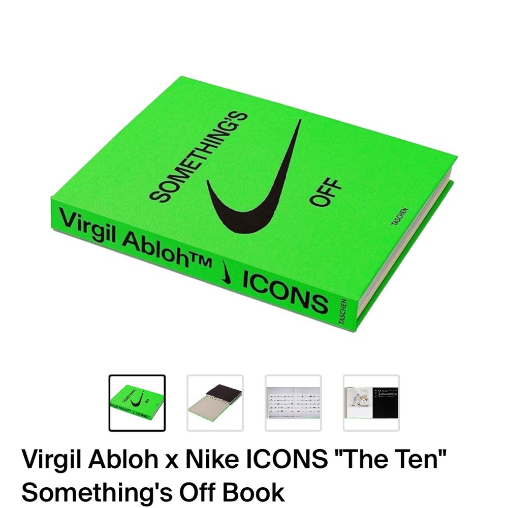 Virgil Abloh x Nike Icons “Something’s Off” book